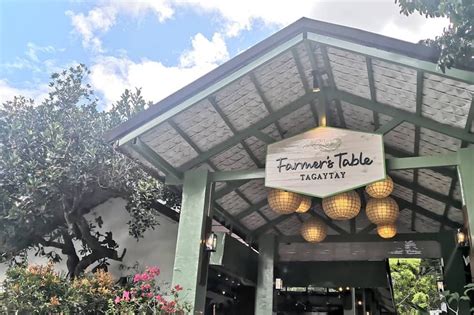 The farmers table - The Farmer’s Table is open daily from 7:00 a.m. to 7:00 p.m. It is located at Nurture Wellness Village, Pulong Sagingan, Barangay Maitim II, West Cavite, Tagaytay City. For inquiries and reservations, please contact +63 905 387 7993, 0960 928 3142 or send an email to farmerstabletagaytay@gmail.com. For more updates about The Farmer’s Table ...